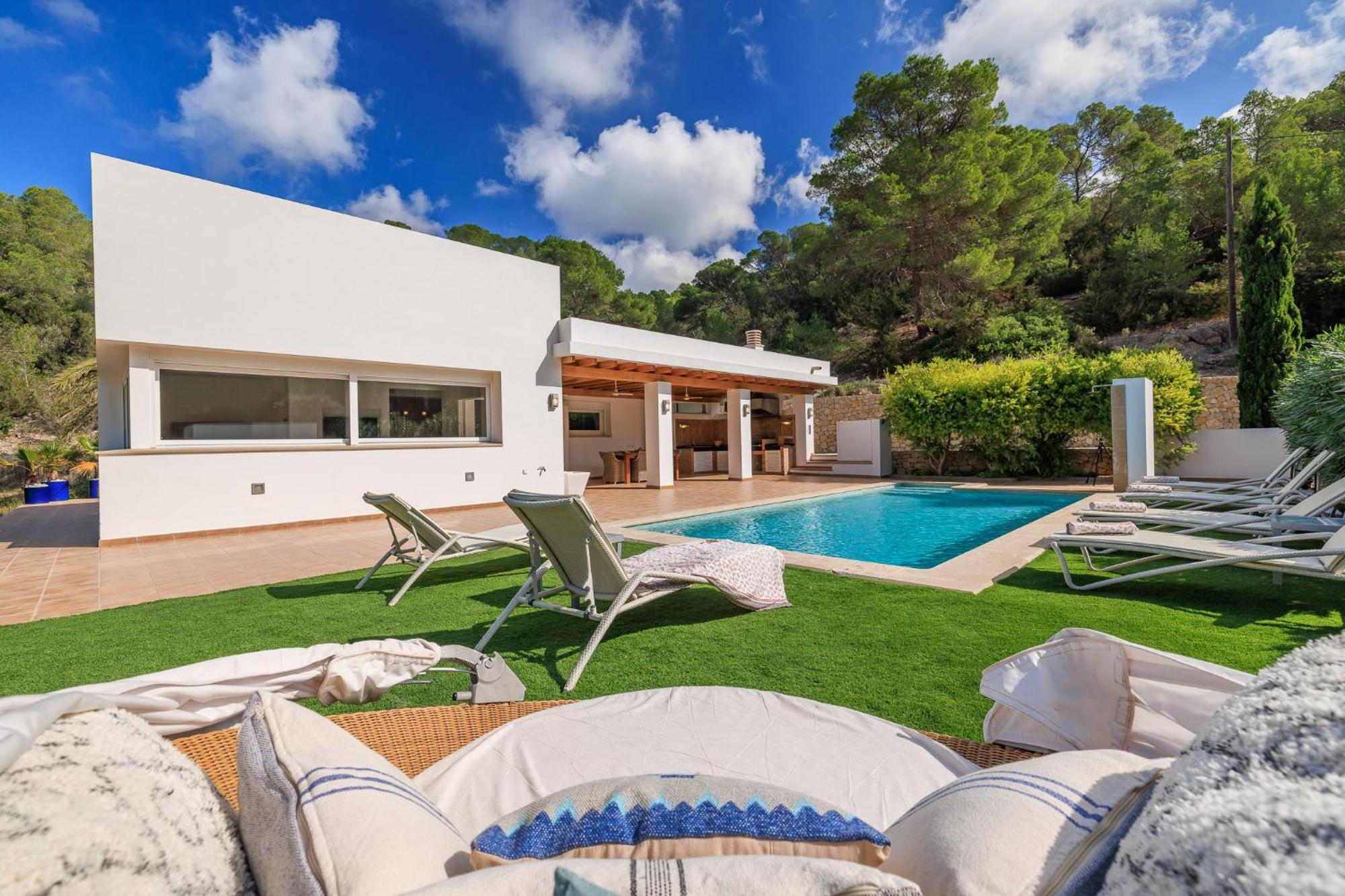 Nyaraló Parras Casa Con Piscina Y Barbacoa Cerca De La Playa San José